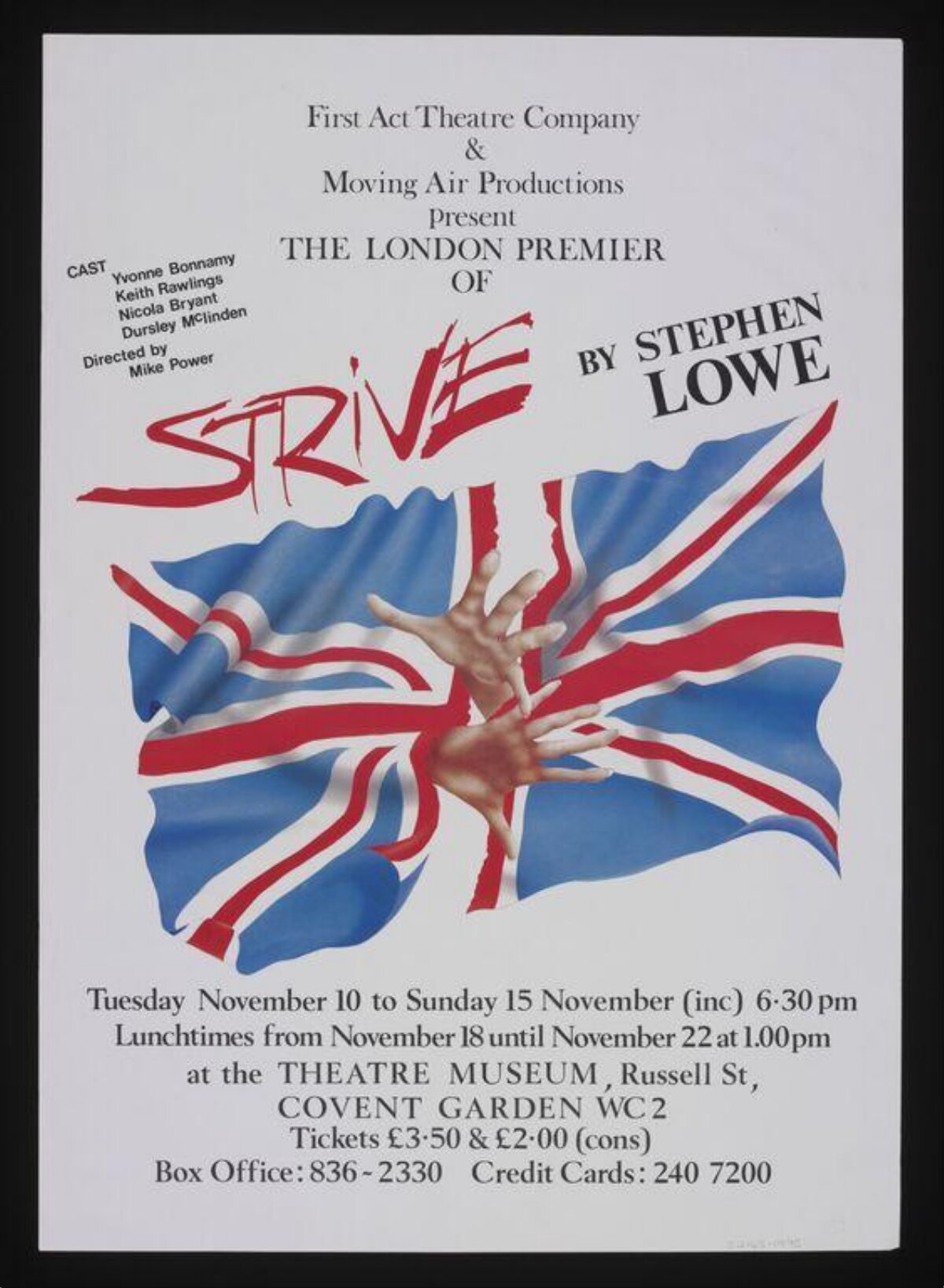 Strive London Premiere Theatre Poster