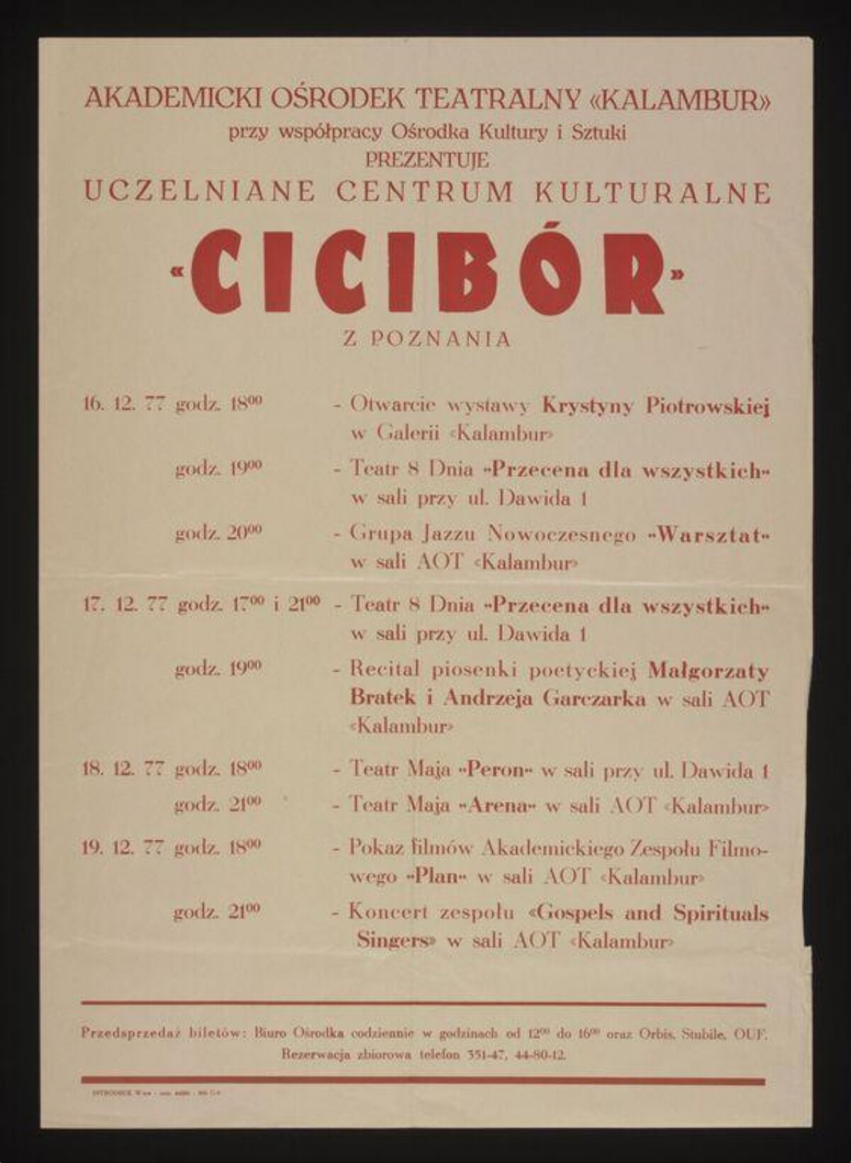 Polish Cicibór Cultural Event Poster