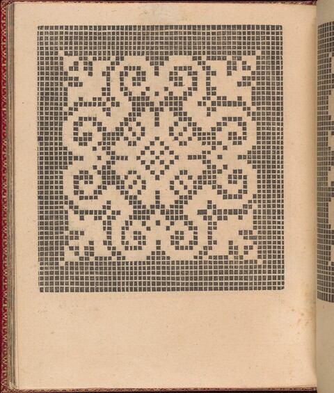 Vintage Cross-Stitch Grid Pattern