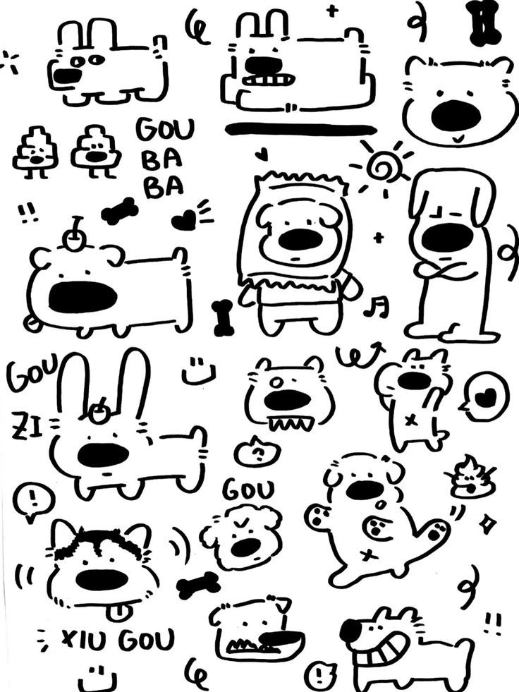 Collection of Cute Doodle Dogs