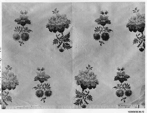 Antique Floral Patterned Textile