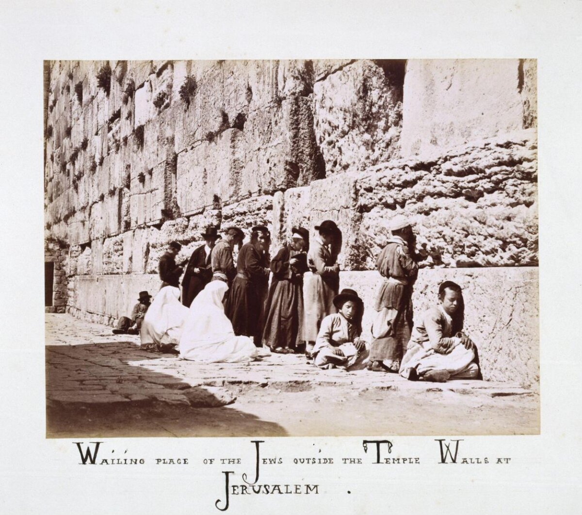 Wailing Place at Jerusalem Temple Walls