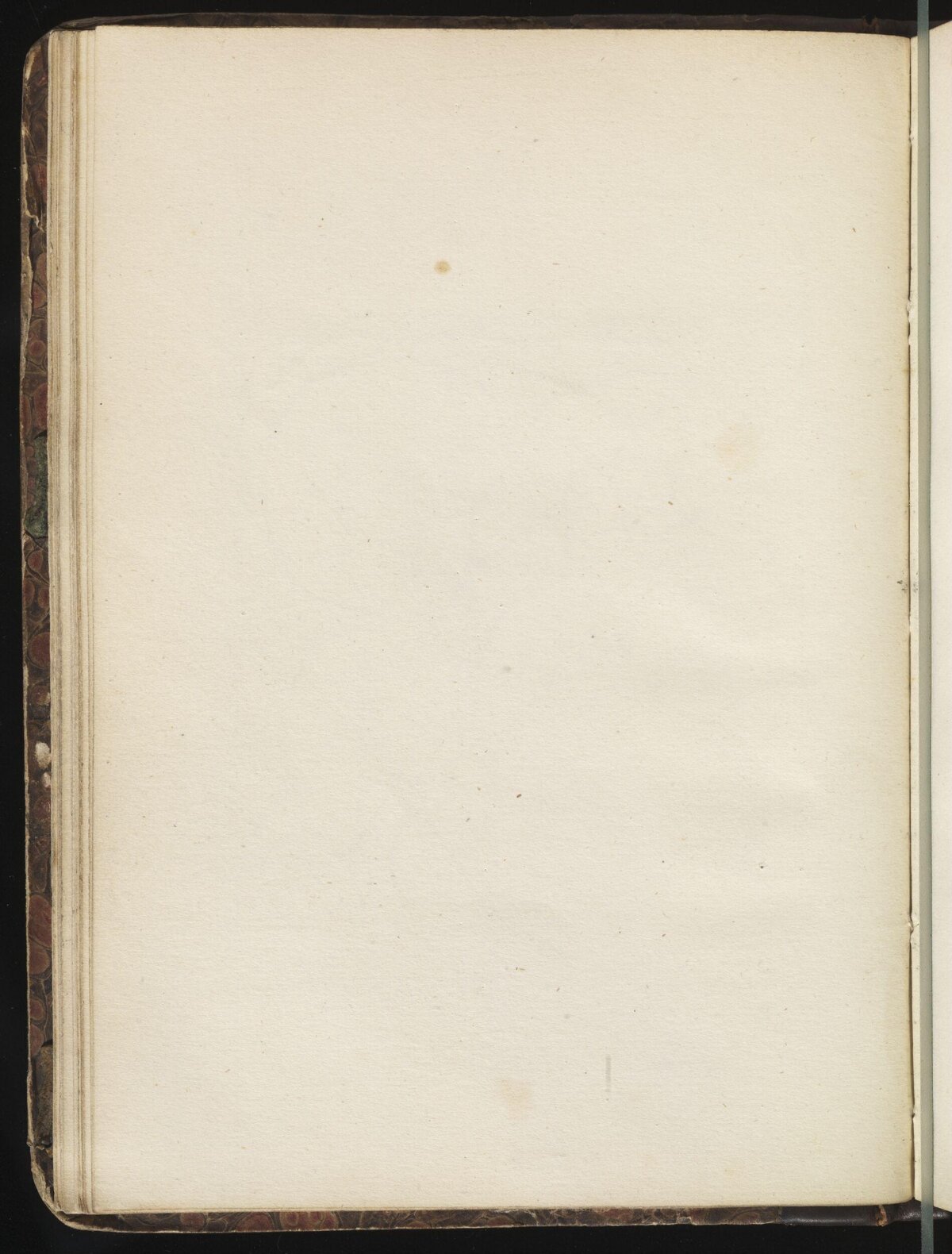 Blank Page of Old Open Book