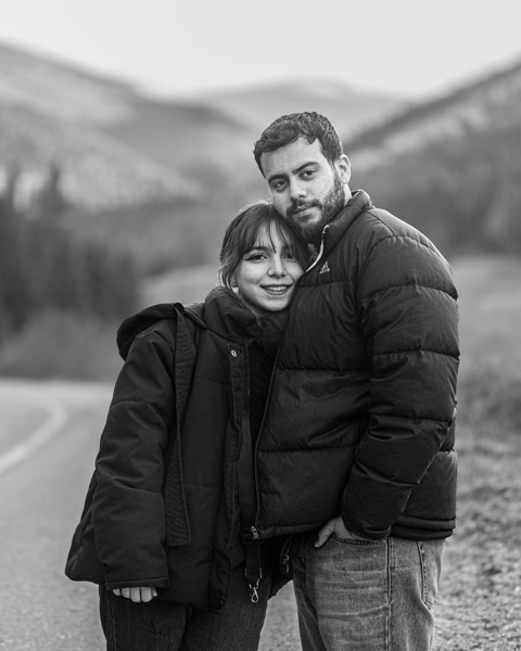 Young Couple Embracing Outdoors