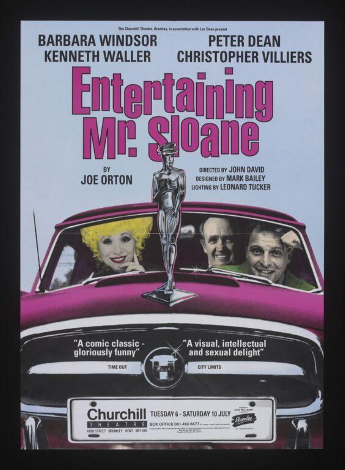 Entertaining Mr Sloane Theatre Poster
