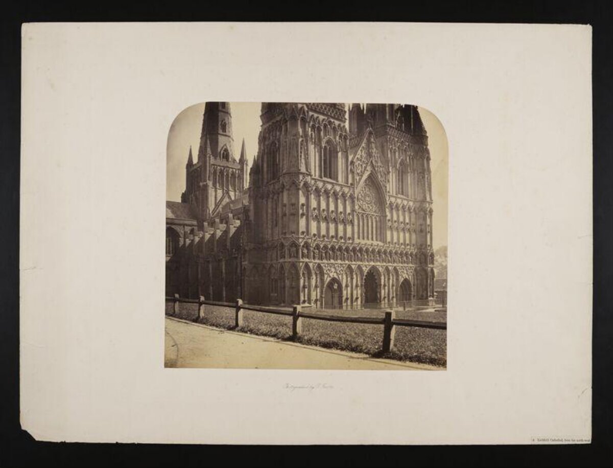 Vintage View of Lichfield Cathedral