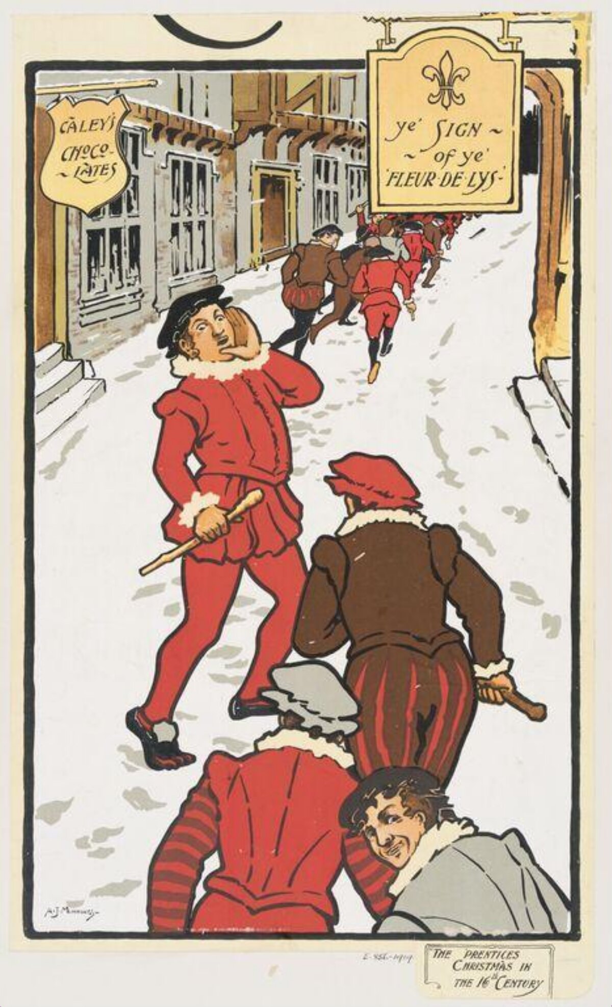 Vintage Caley's Chocolates Christmas Advertisement