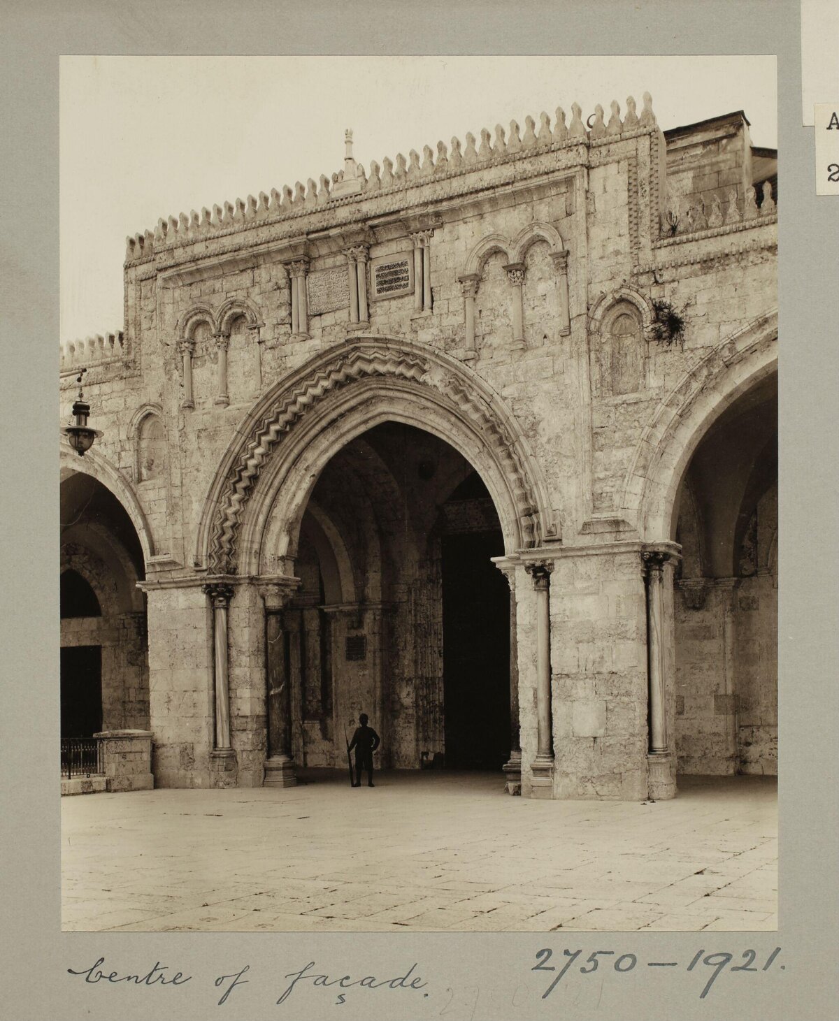 Centre of Historic Stone Facade