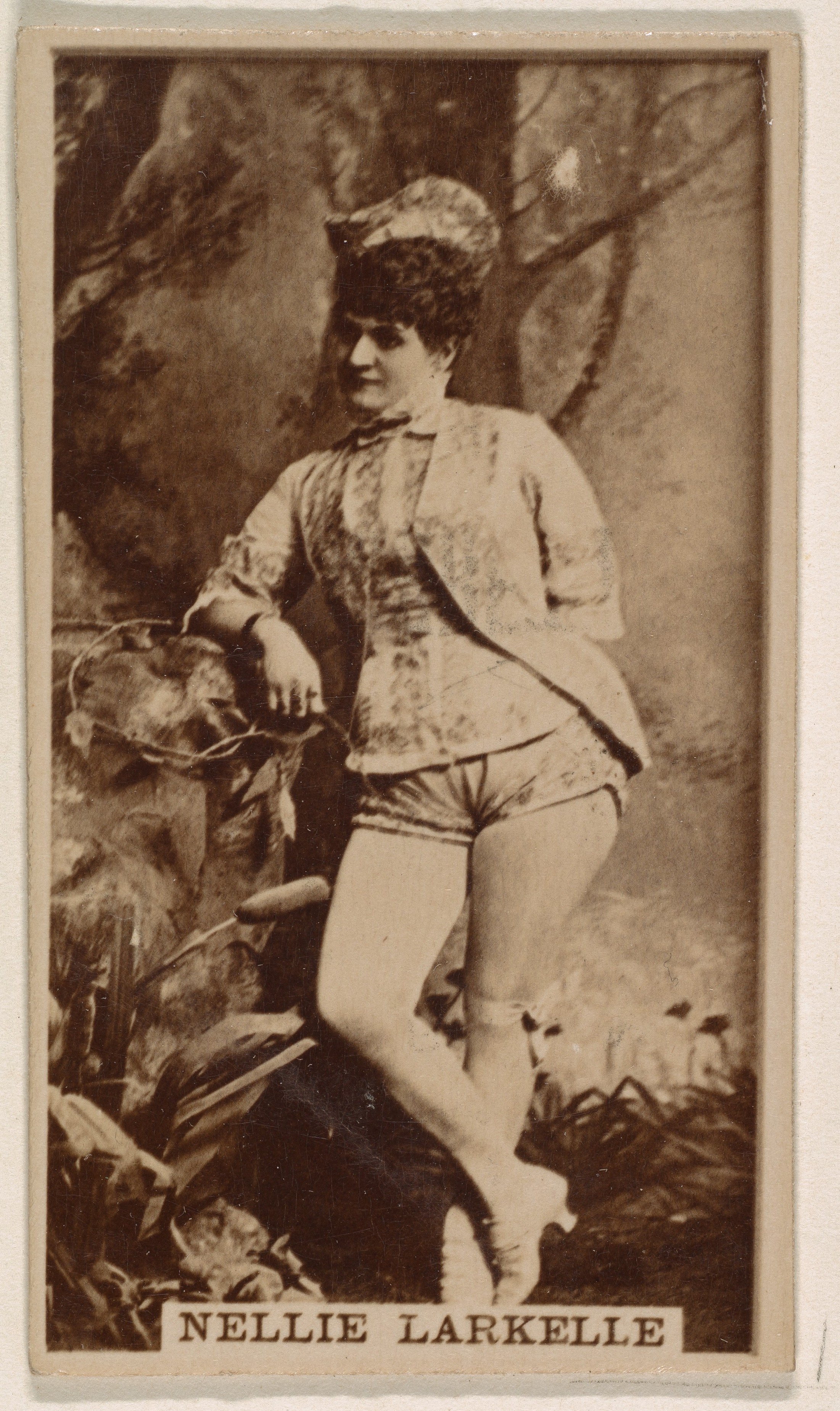 Vintage Portrait of Nellie Larkelle
