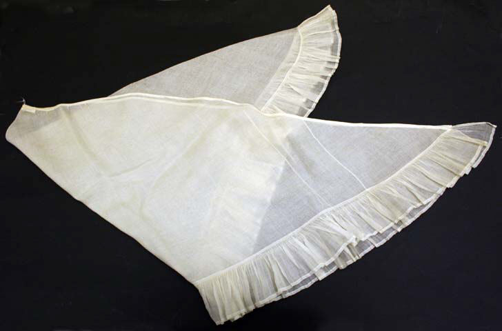 White Ruffled Sheer Collar