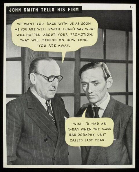 Vintage Workplace Health Check Ad