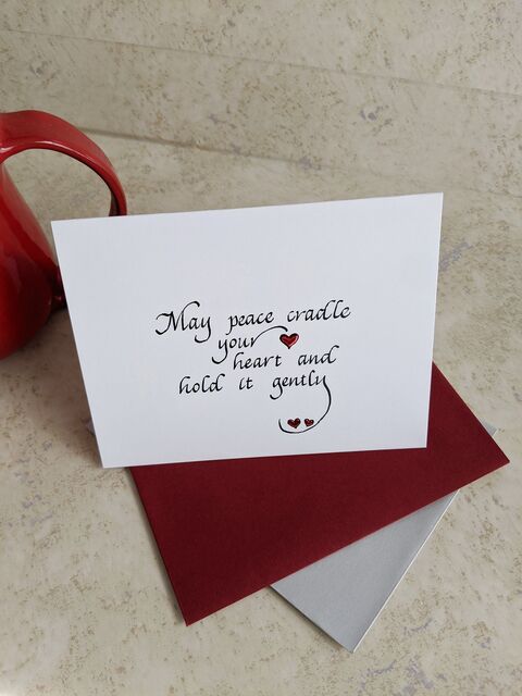 Sympathy Greeting Card With Comfort Quote