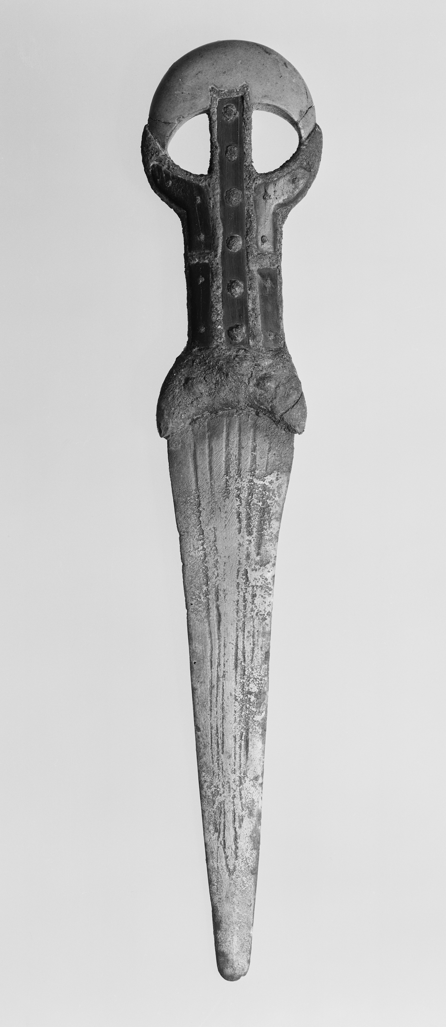 Ancient Bronze Dagger Artifact