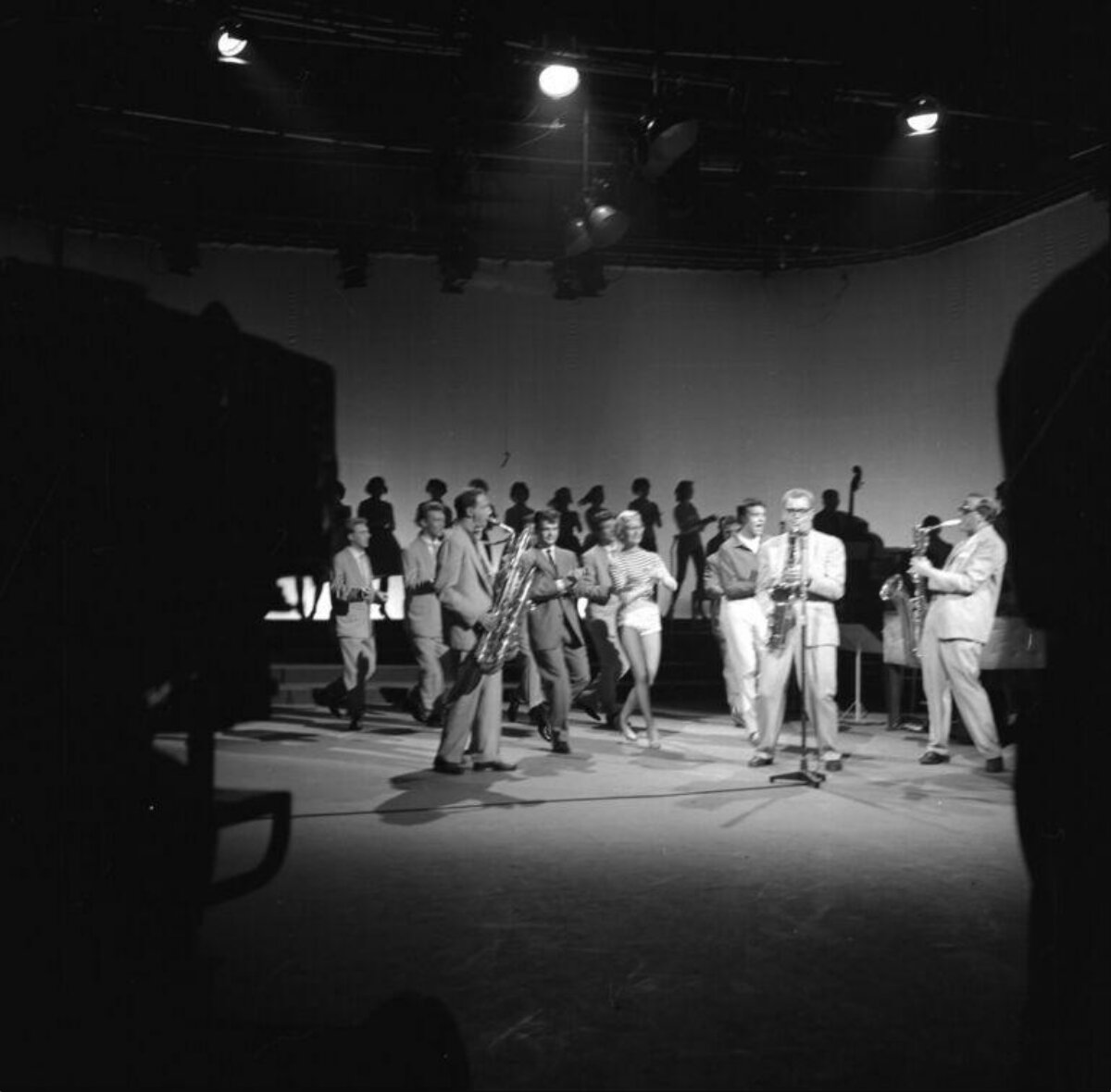 Jazz Band Performing on Stage