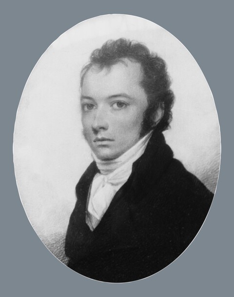 Oval Portrait of 19th Century Gentleman