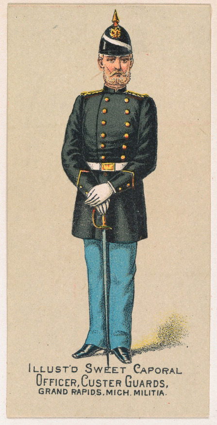 Custer Guards Militia Officer Illustration