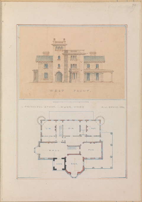 1854 House Architectural Drawing