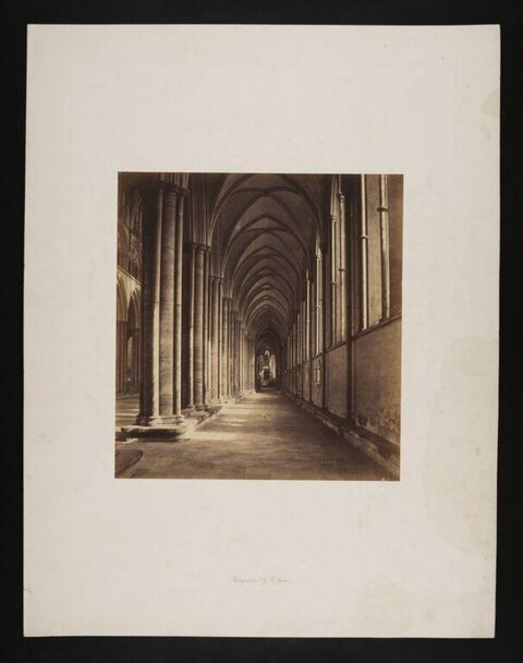 Gothic Cathedral Cloister Corridor