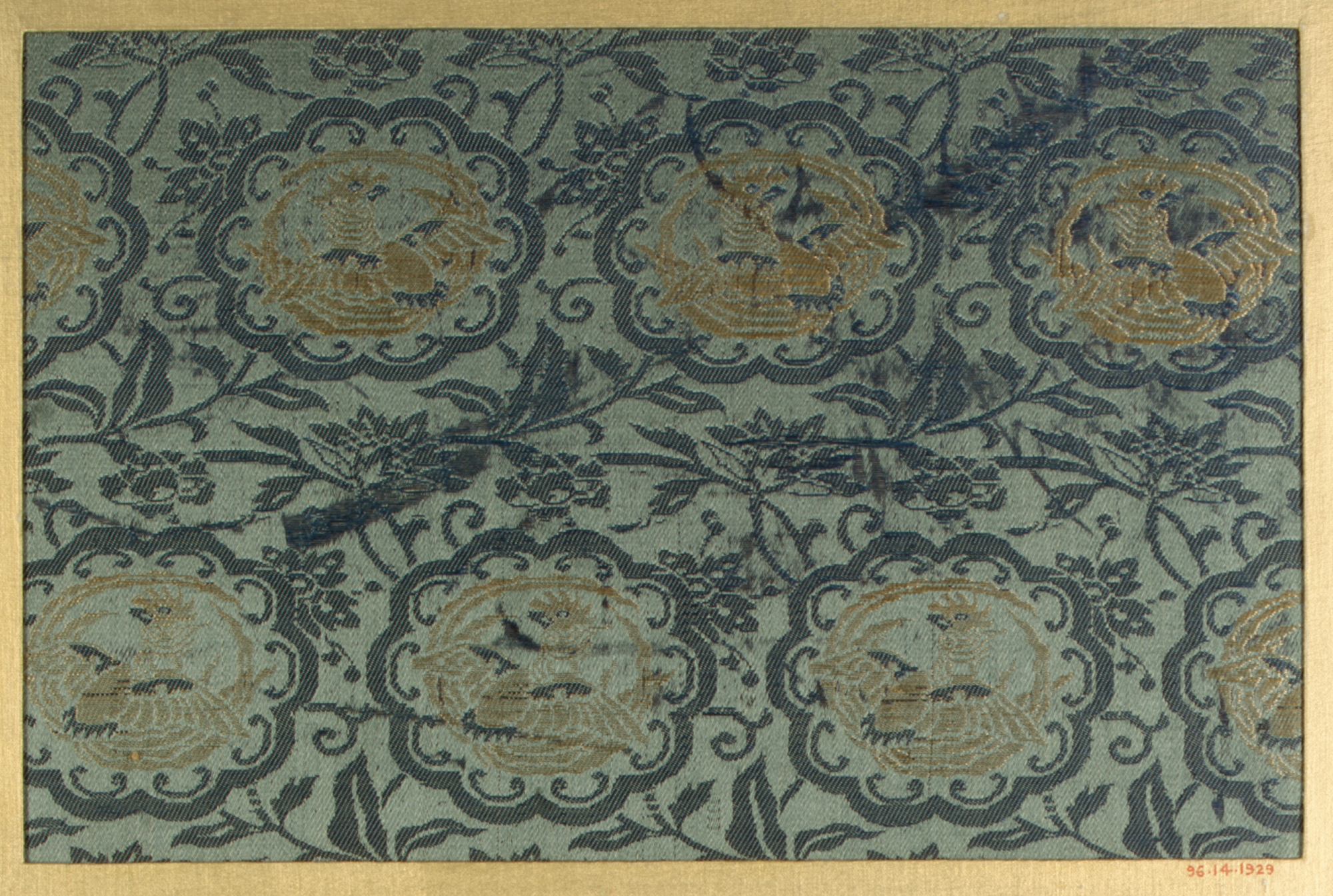 Ancient Mandarin Duck Pattern Brocade