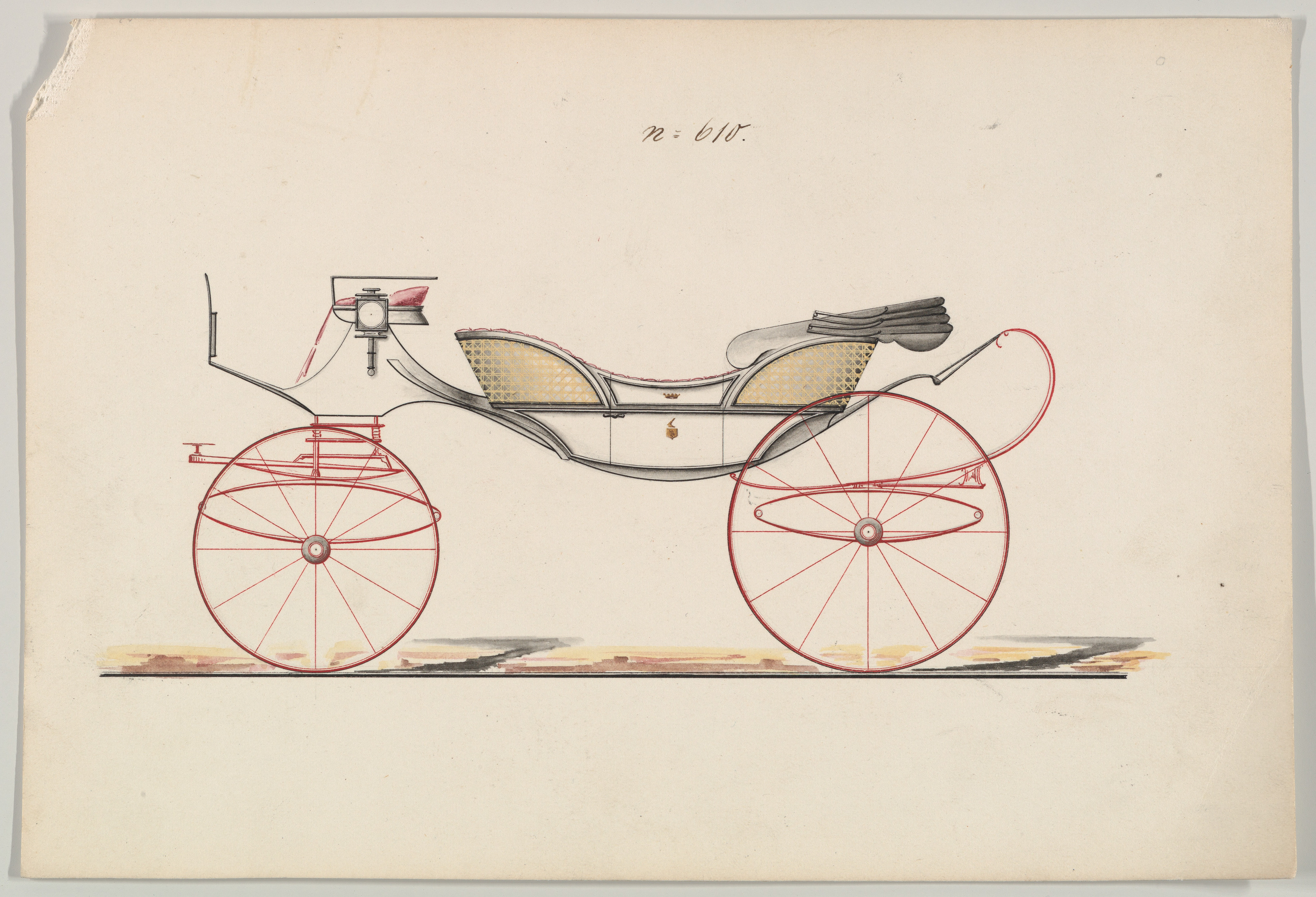 Design Drawing of Horse-drawn Carriage