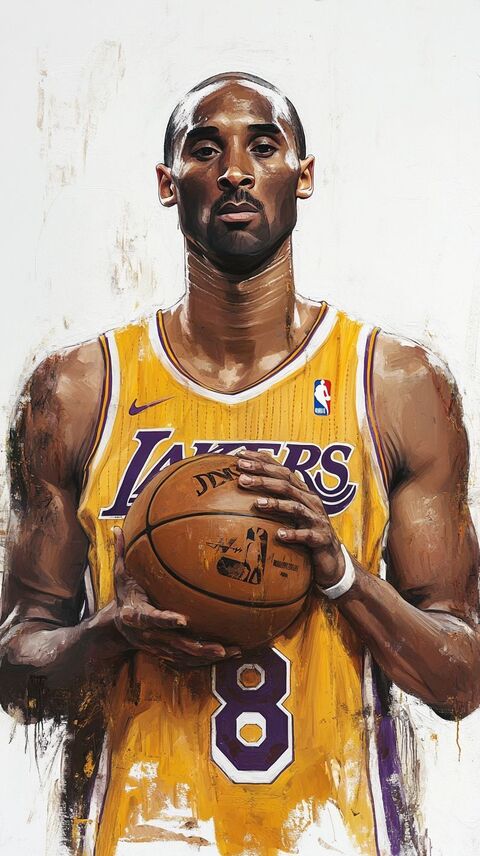 Kobe Bryant Portrait Painting