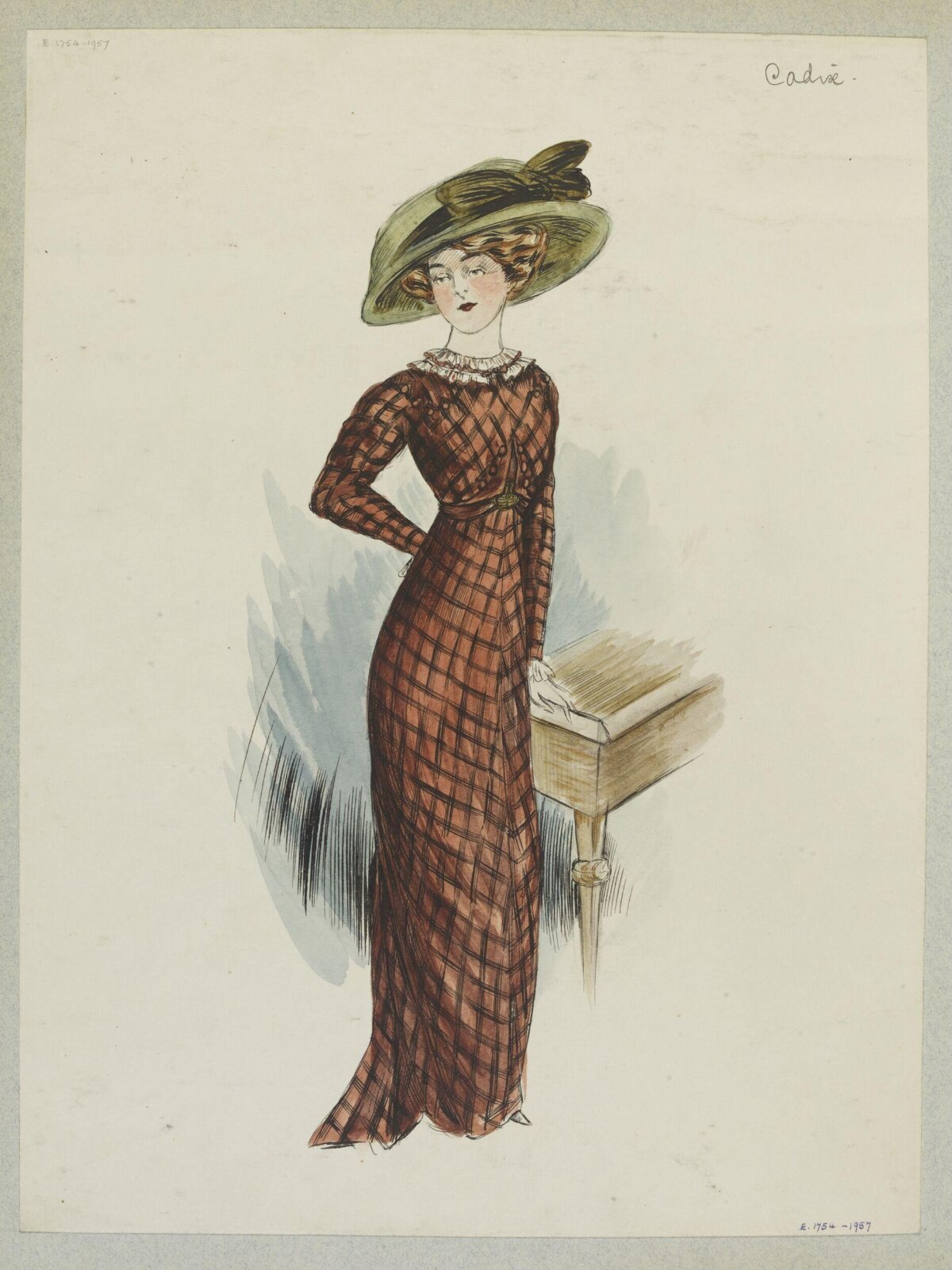 Vintage Women's Fashion Illustration