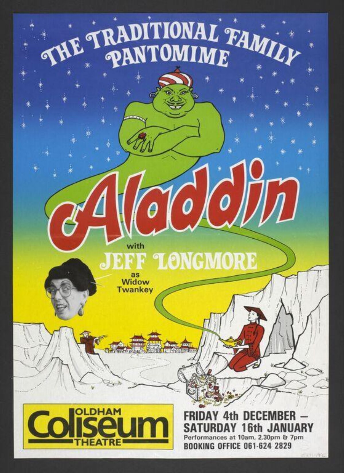 Aladdin Pantomime Theatre Poster
