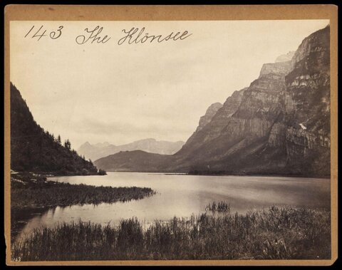 Vintage View of Klönsee Lake