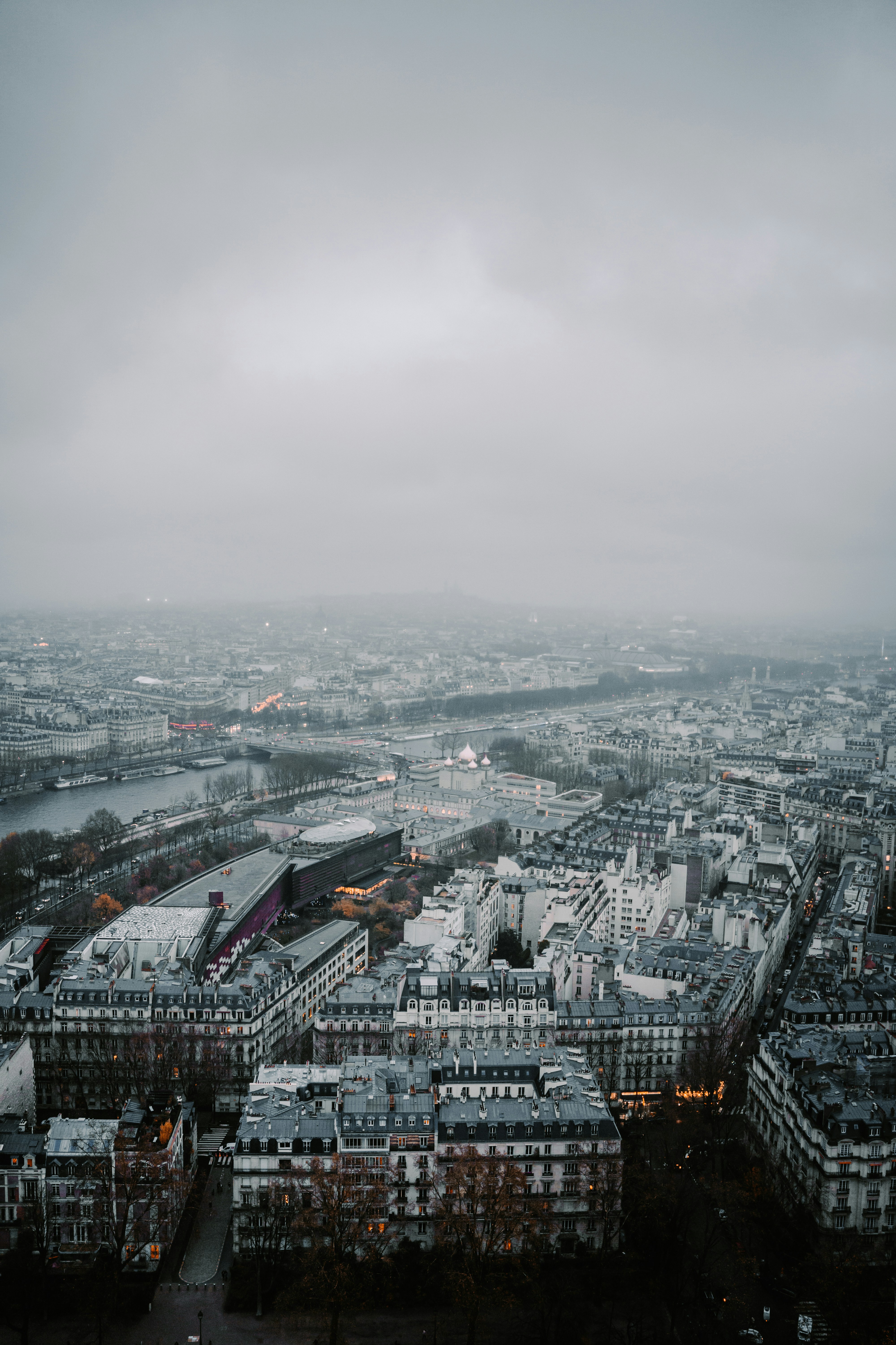 Overcast Paris Cityscape