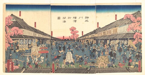 Ukiyo-e of Yokohama New Port