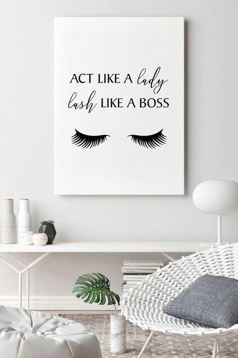 Act Like A Lady Lash Wall Art