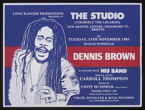 1983 Dennis Brown Concert Poster