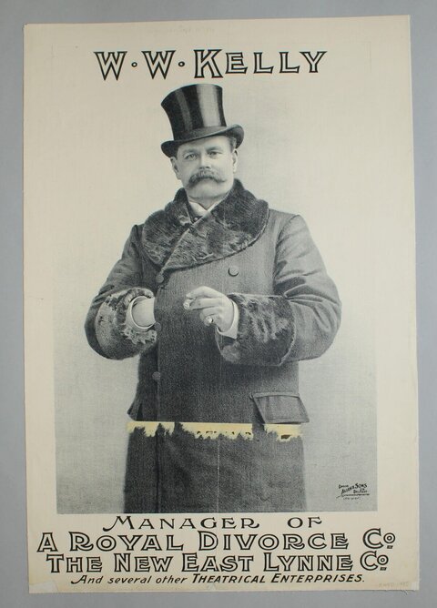 Vintage W.W. Kelly Theatrical Poster