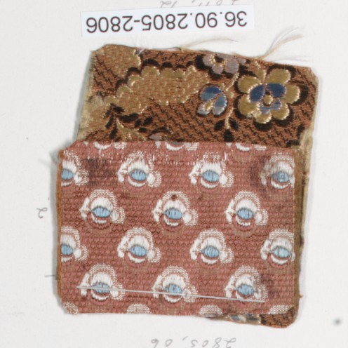 Two Antique Textile Fabric Samples