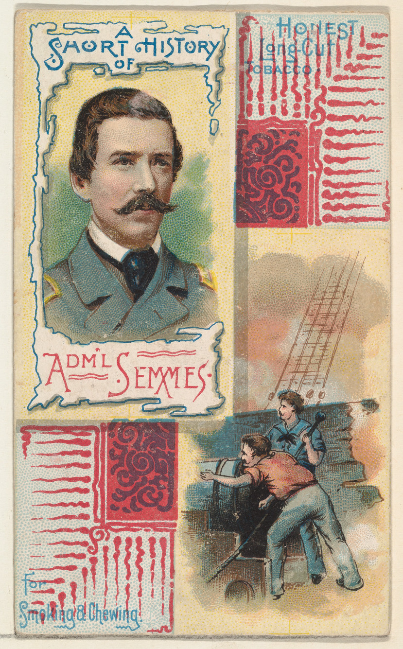 Vintage Admiral Semmes Tobacco Card