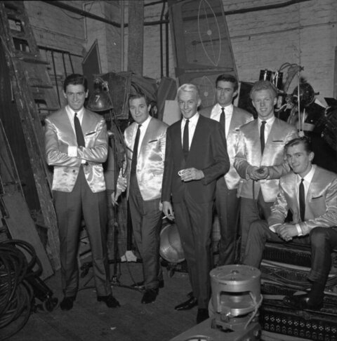 Six-Piece Band Backstage Portrait