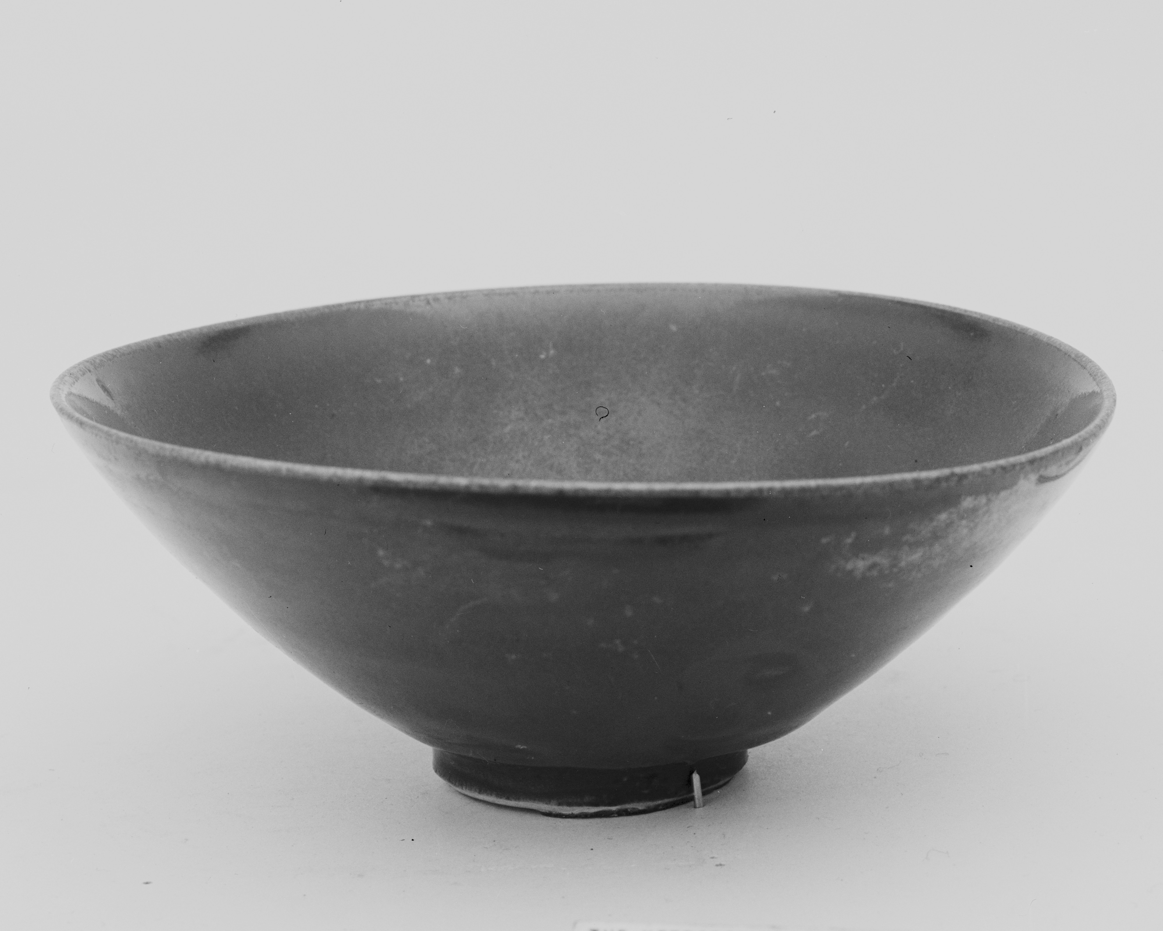 Black Glazed Ceramic Bowl