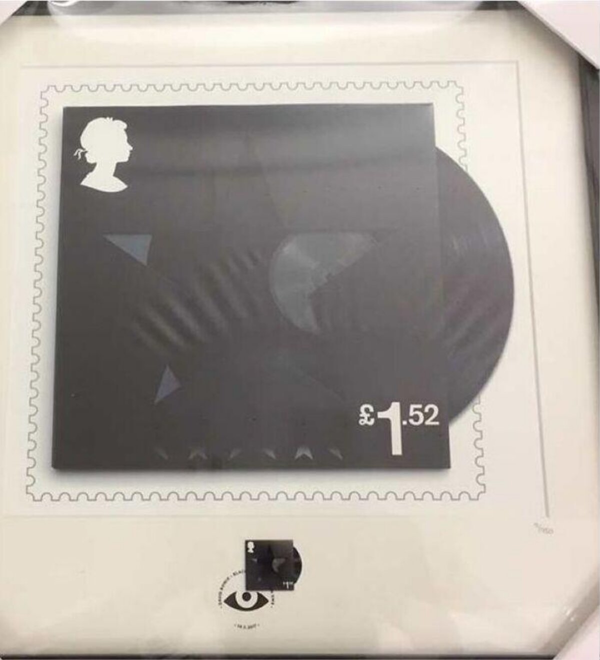 British Vinyl Themed Collectible Postage Stamp