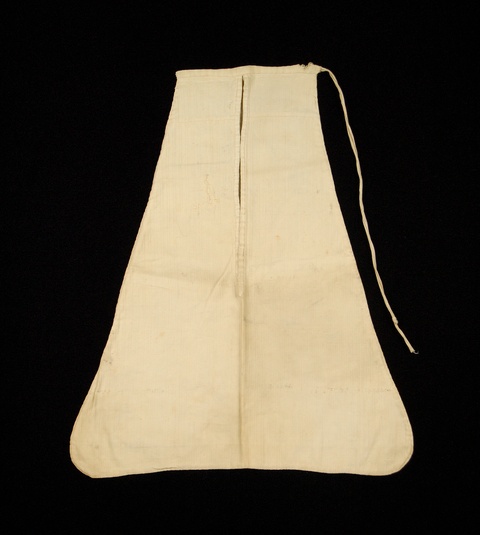 Vintage White Cloth Drawstring Bag