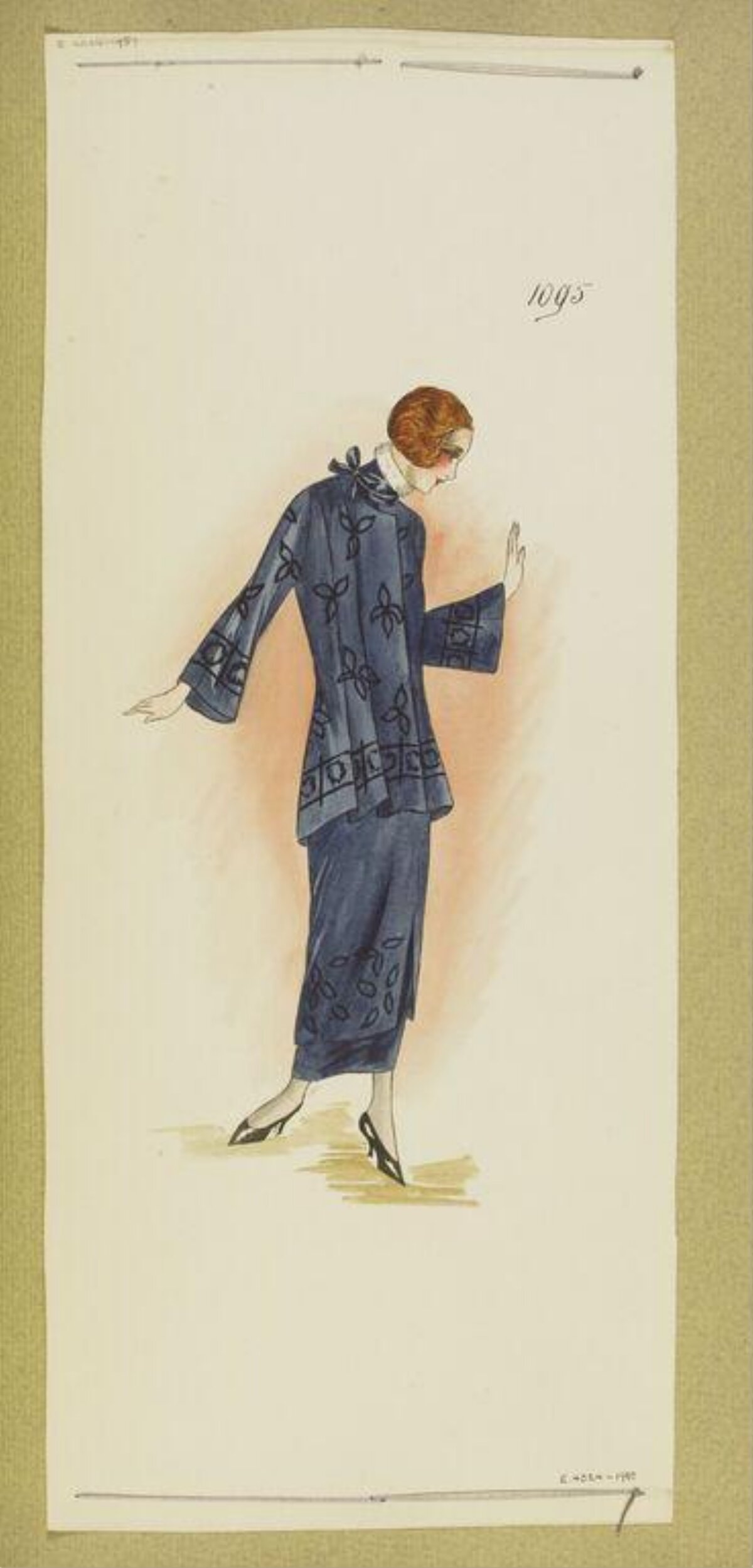 1920s Women's Fashion Sketch