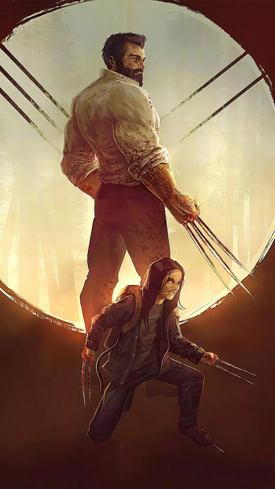 Logan and X-23 Wolverine Art
