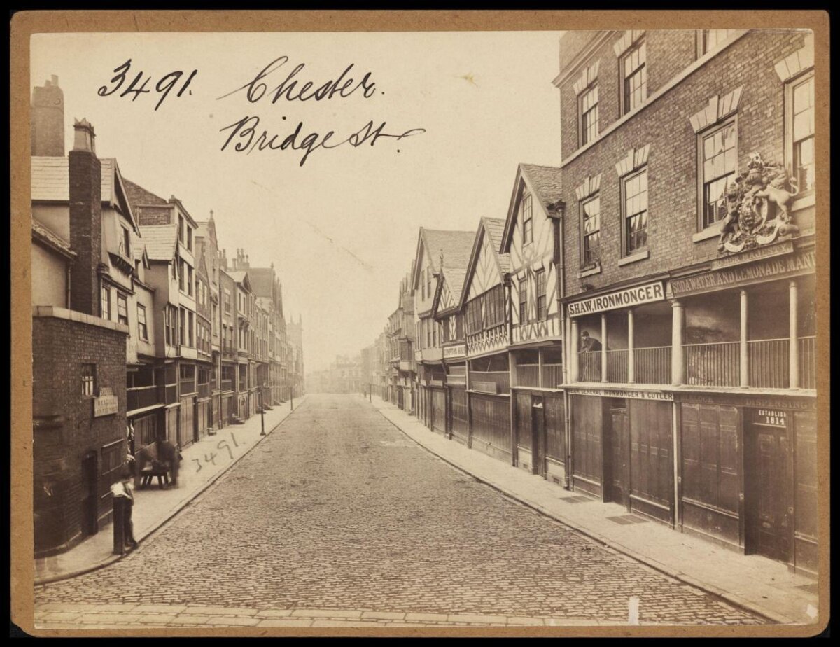 Vintage View of Chester Bridge Street