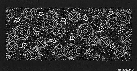 Black and White Spiral Dot Pattern