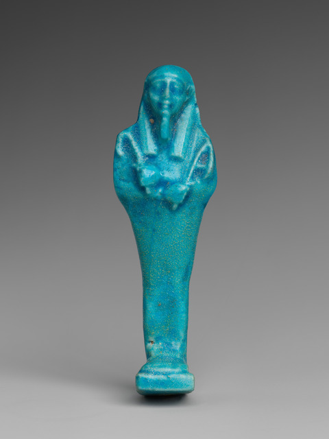 Ancient Egyptian Blue Shabti Figurine