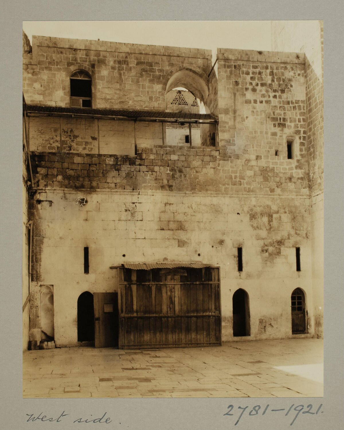 West Side of Historic Stone Building