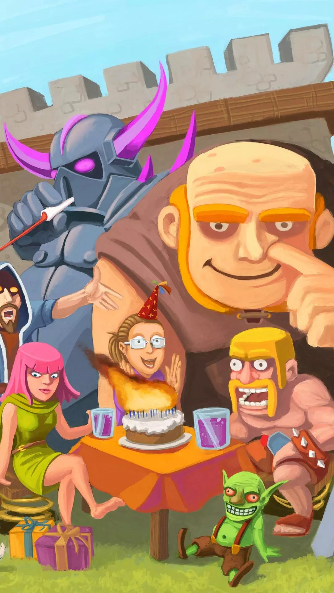 Clash Characters Birthday Party