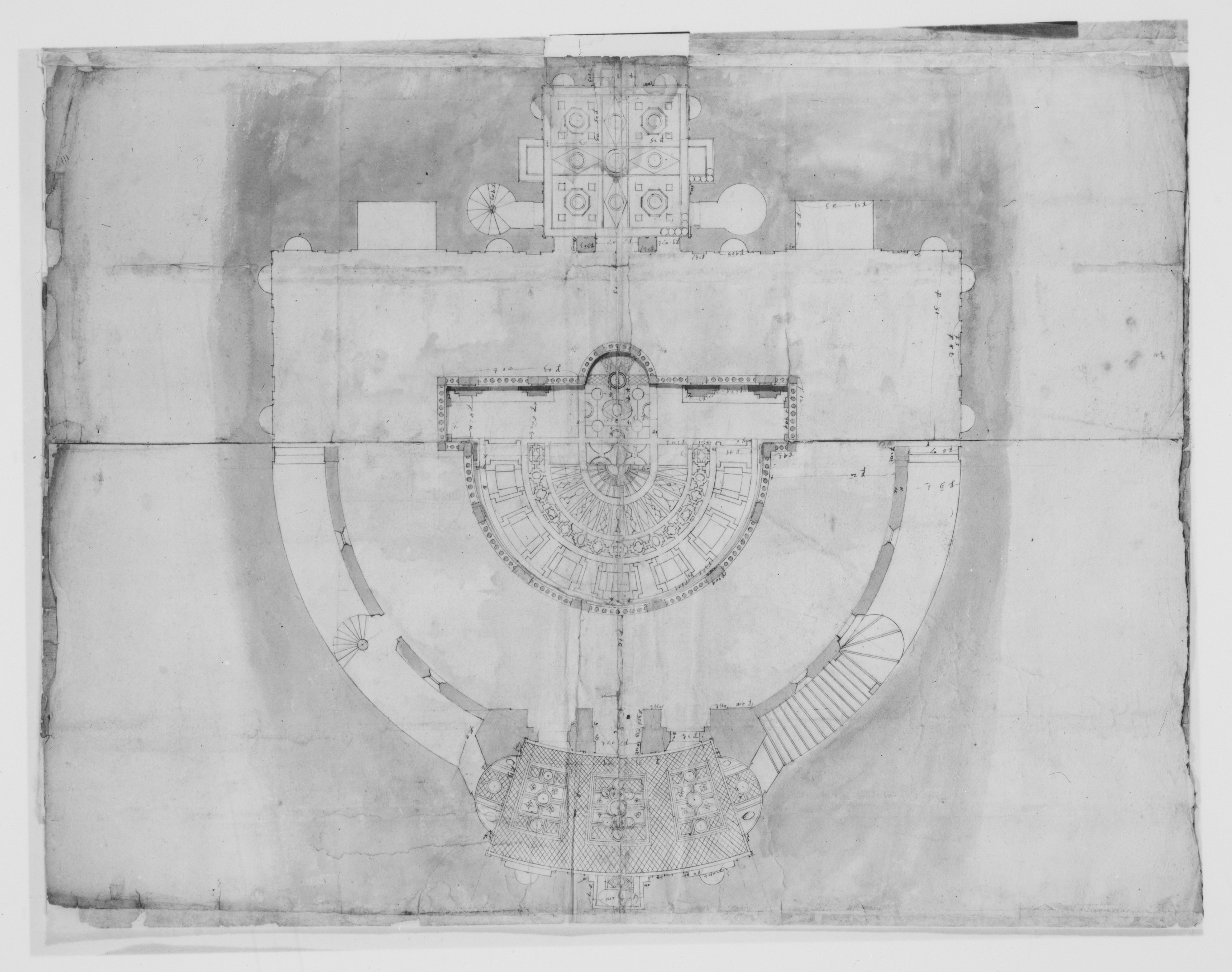 Hand-drawn Architectural Floor Plan