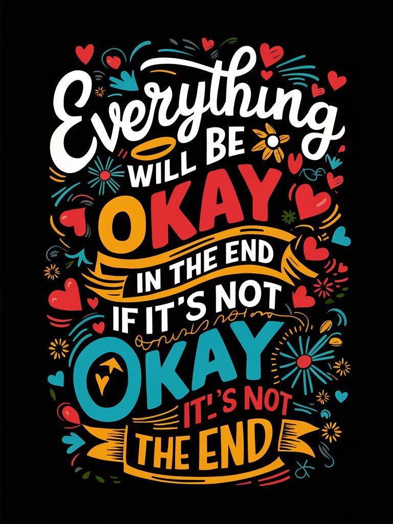 Everything Will Be Okay Motivational Quote