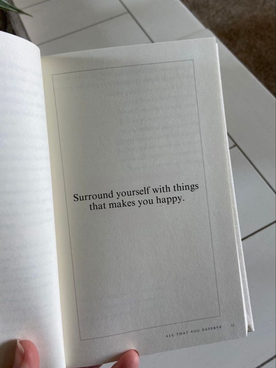 Open Book With Happiness Quote