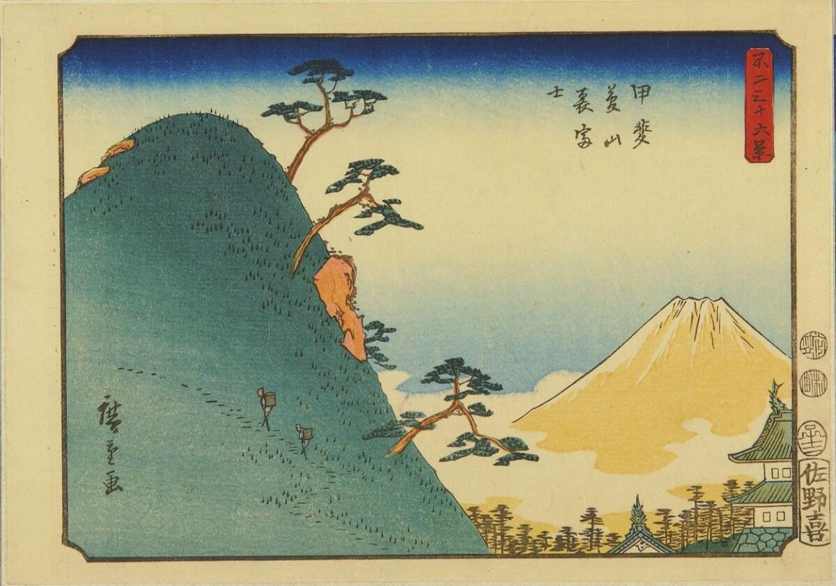 Ukiyo-e View of Mount Fuji